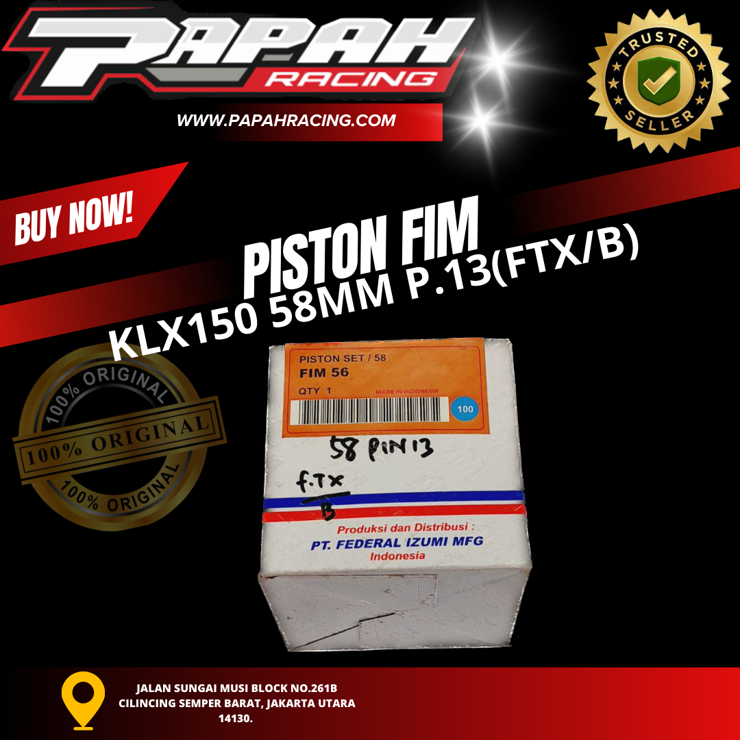 PISTON FIM KLX150 58 P.13 ( FTX/B ) 